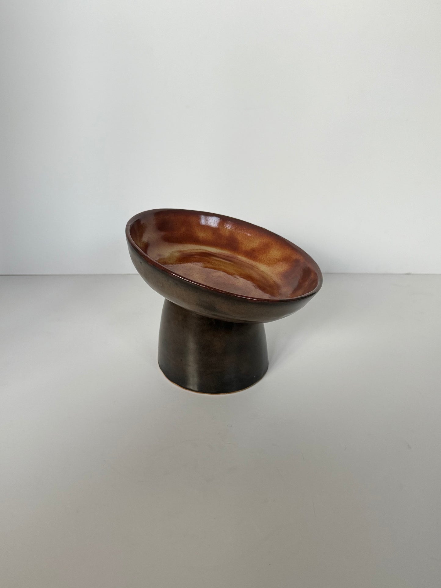 Ergonomic Pet Bowl in Espresso